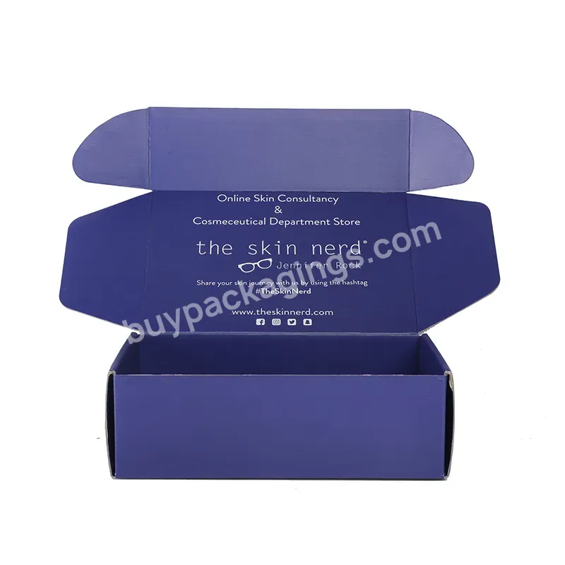 Custom Logo Corrugated Paper Ecommerce Shipping Box Packing Delivery Mailer Packaging Box With Custom Logo Insert Mailer