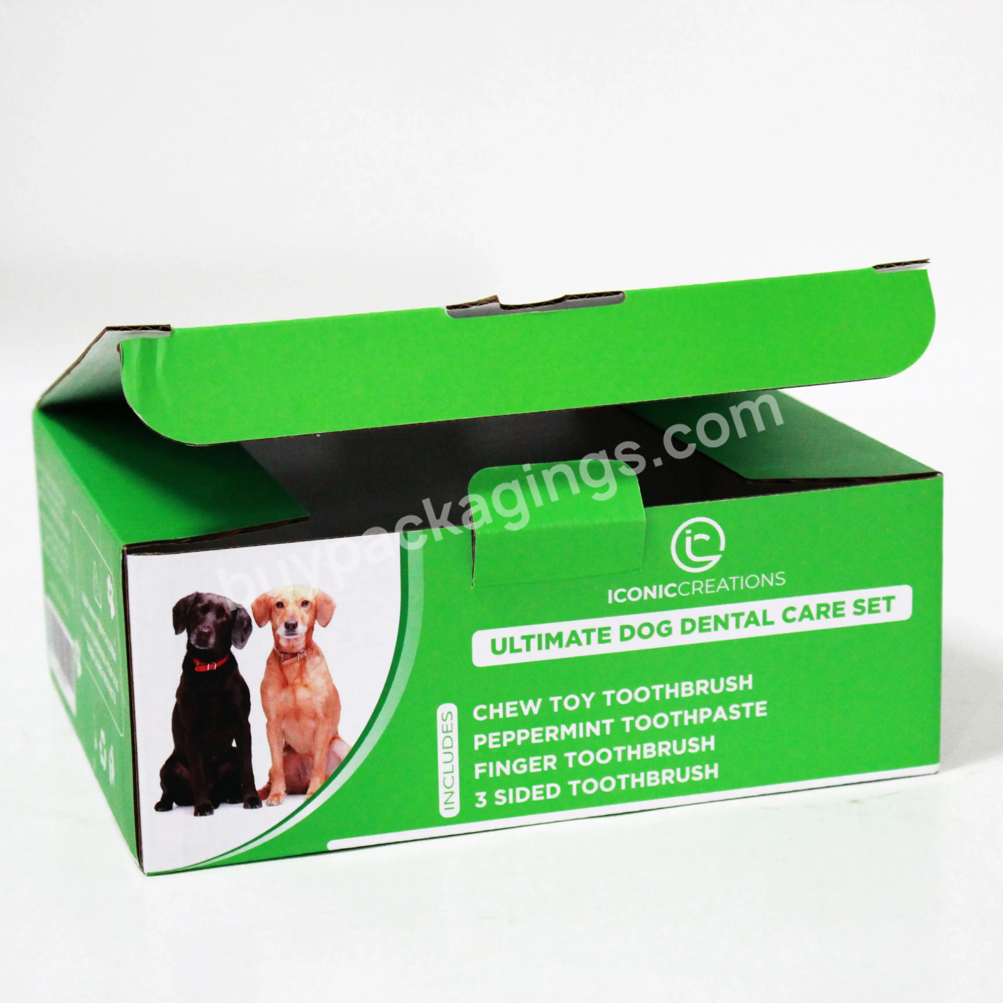 Custom Logo Corrugated Paper Packaging Shipping Boxes Luxury Pet Dog Food Packing Box For Dog Leash