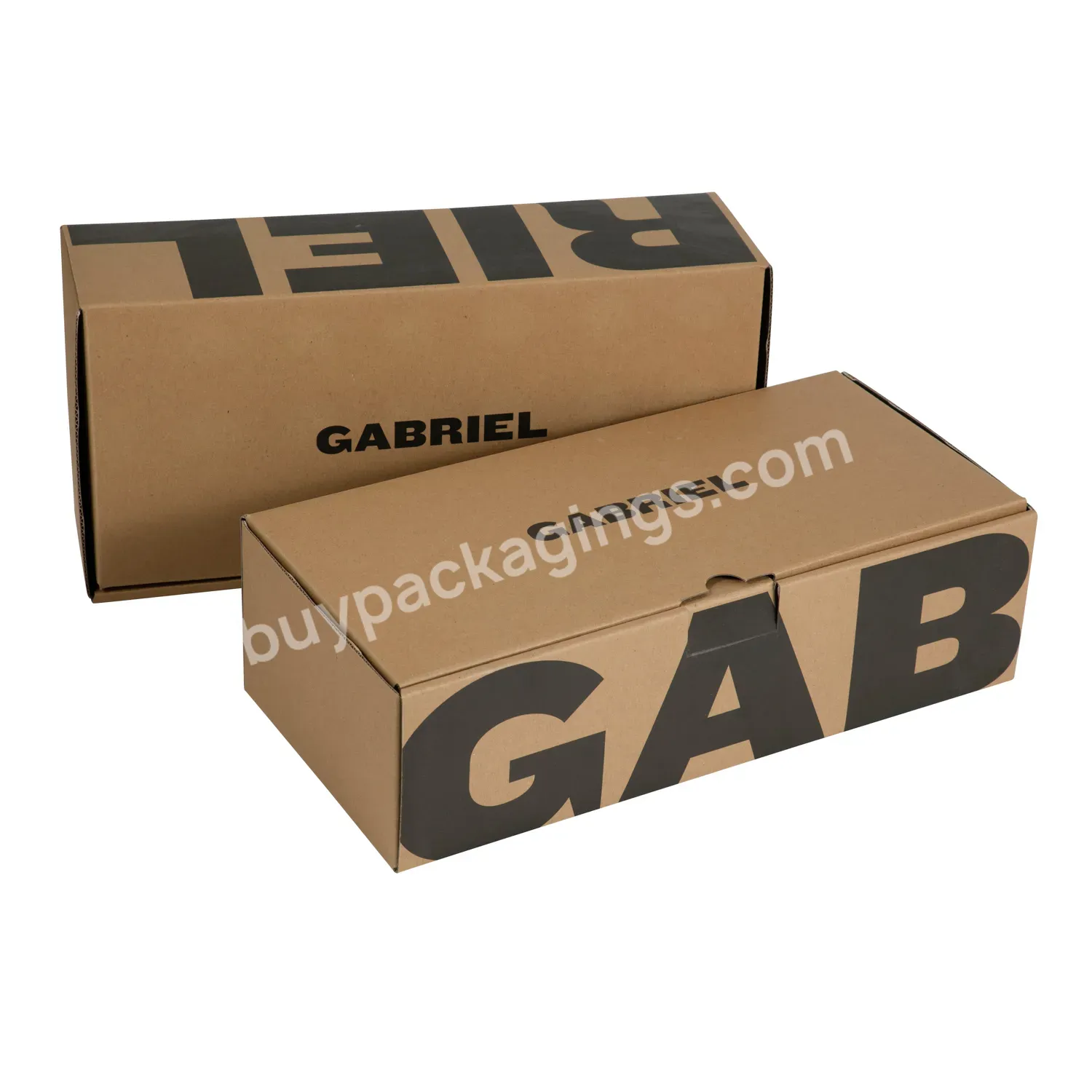 Custom Logo Design Corrugated Brown Plain Kraft Carton Shipping Box Packaging Mailer Box