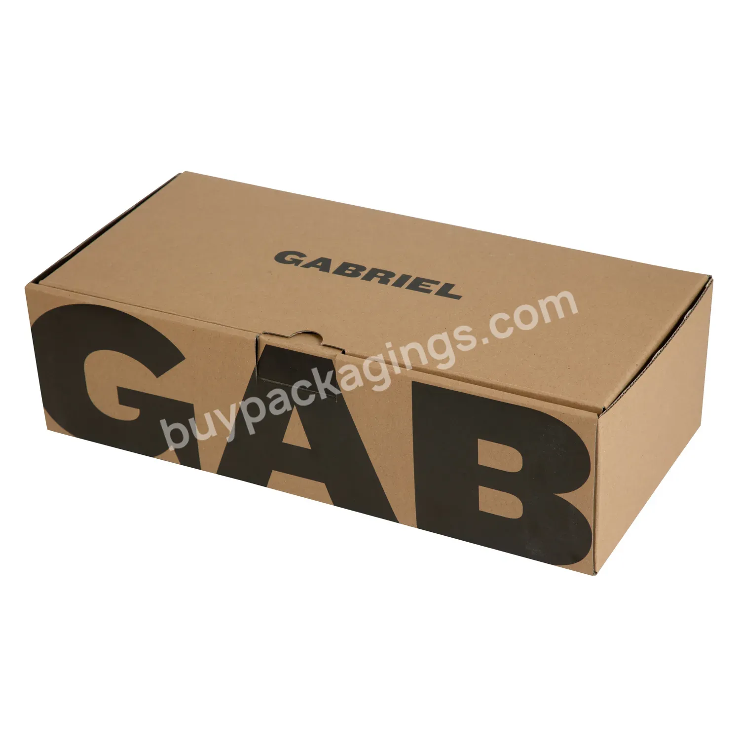 Custom Logo Design Corrugated Brown Plain Kraft Carton Shipping Box Packaging Mailer Box