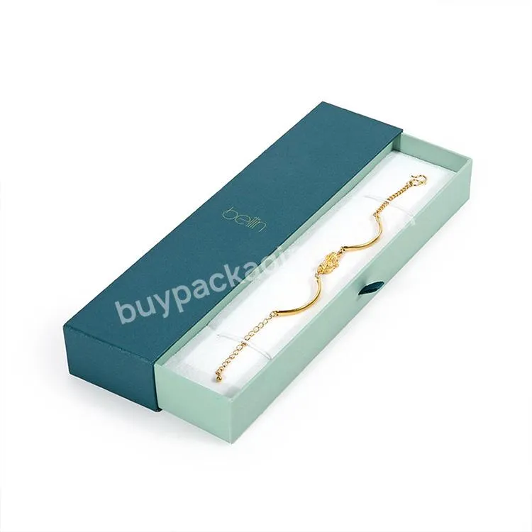 Custom Logo Design Eco Paper Cardboard Sliding Drawer Black Jewellery Jewelry Gift Packaging Boxes