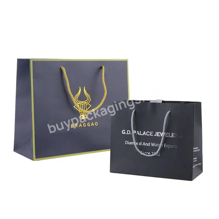 Custom Logo Design Fashion Branded Shopping Bags Packaging Clothing Store Small Luxury Paper Bag Gift Package Bags Clothes