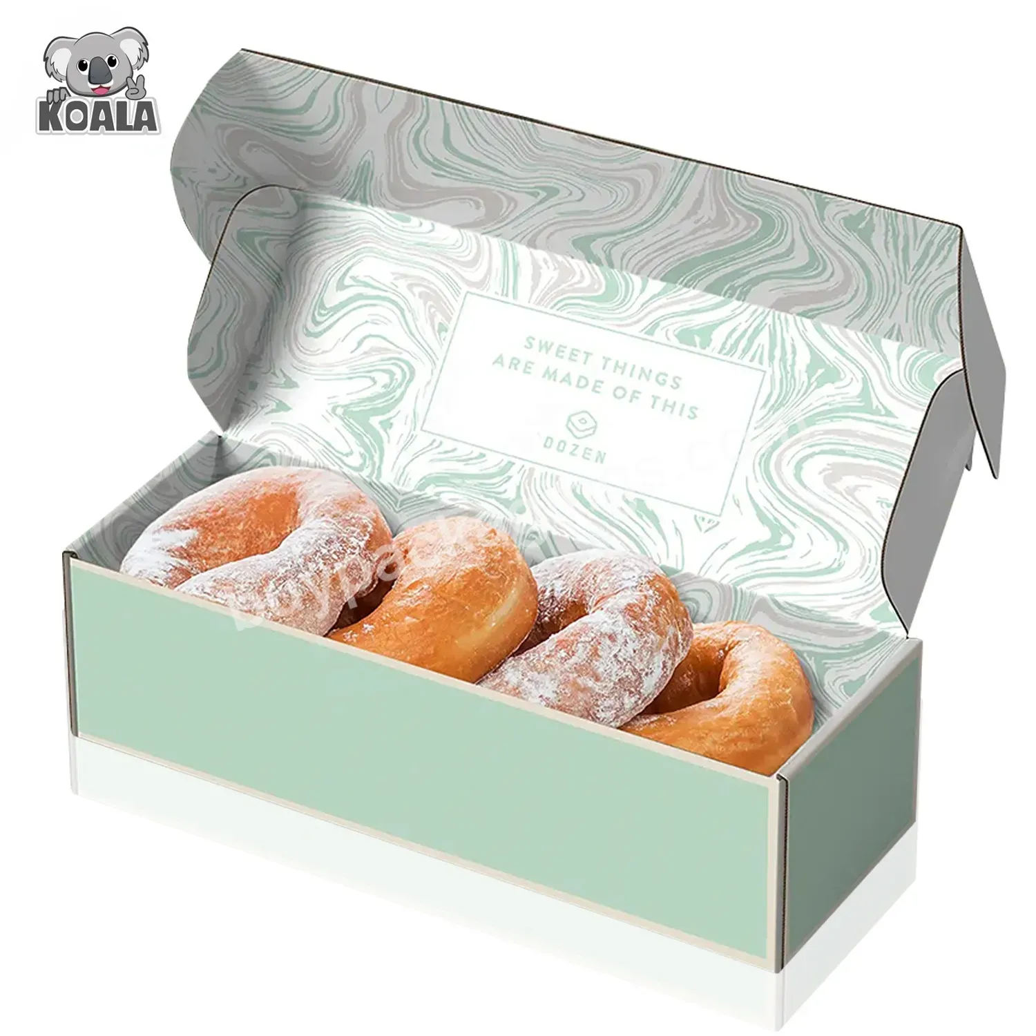 Custom Logo Design Hot Sale Compostable Eco Friendly Food And Cakes Cookie Pastries Doughnut Pastry Box