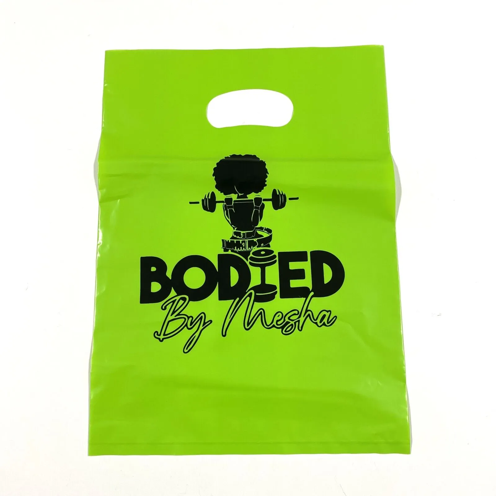 Custom Logo Design Printed Ldpe Die Cut Handle Shopping Clothing Die Cut Plastic Bag Plastic Bag Packaging