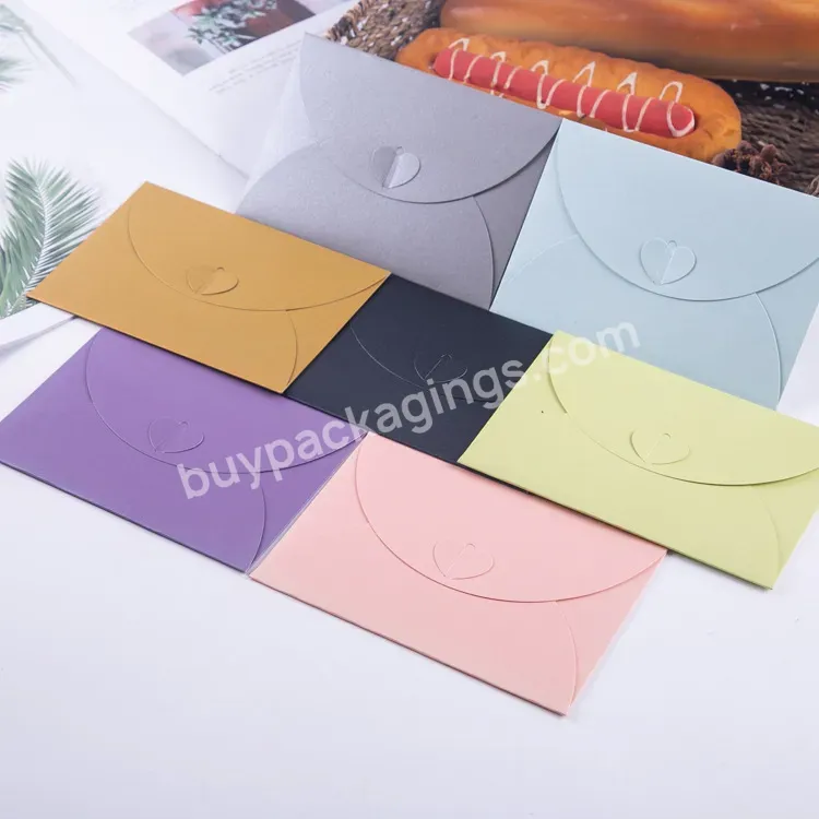 Custom Logo Design Wedding Packaging Paper Gift Envelopes With Custom Color