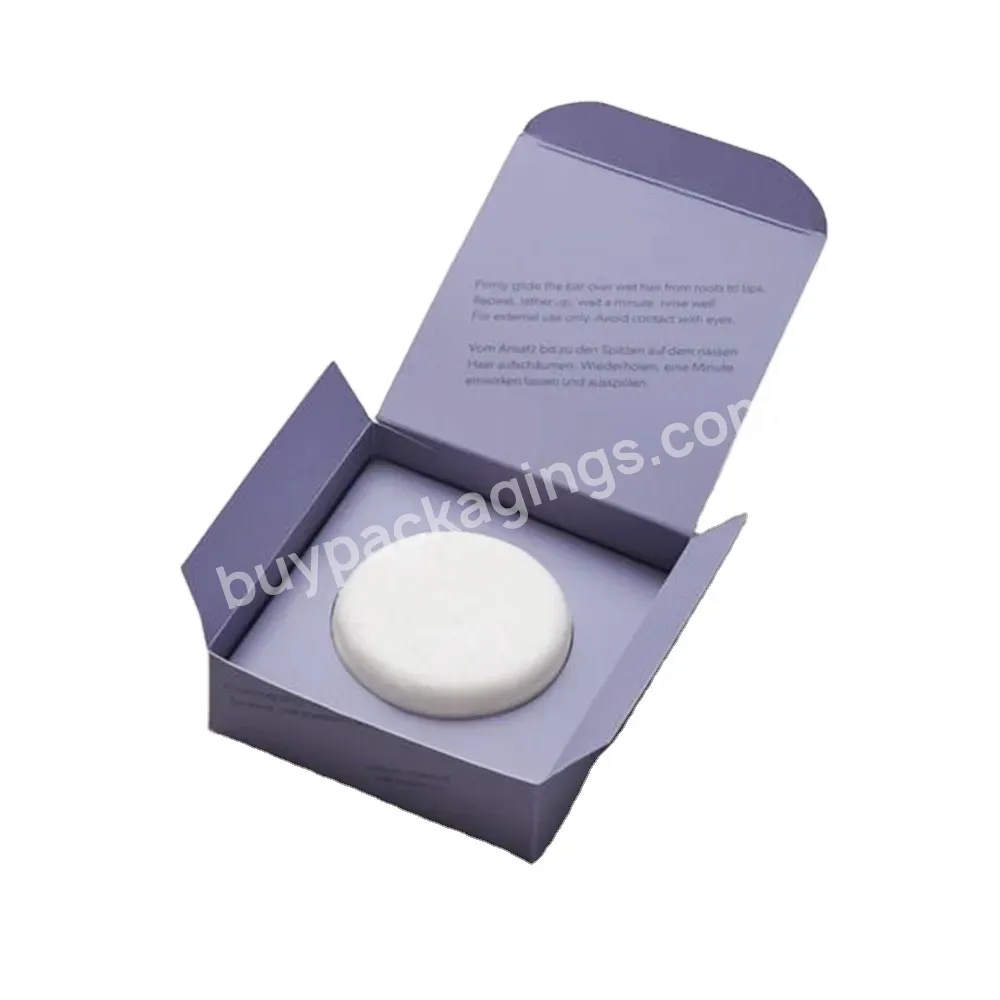Custom Logo Detoxifying Solid Shampoo Packaging Box Solid Shampoo Packaging Box Oil Stone Soap Packaging