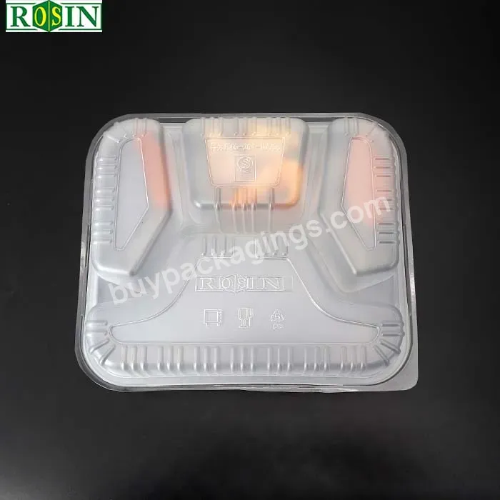 Custom Logo Disposable Degradable Pp 3 4 Compartment Cheap New Takeaway Lunch Box With Lid 2023