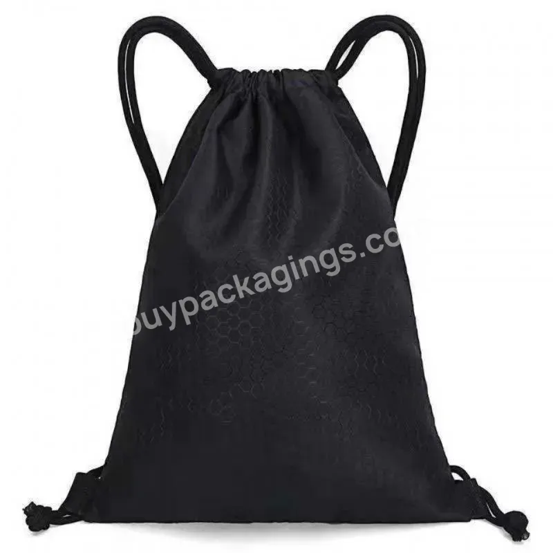 Custom Logo Drawstring Bag Gym Bag Drawstring Backpack Water Resistant String Bag Sports Snakpack For Men Women