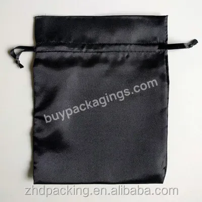 Custom Logo Drawstring Bag Mini Small Silk Satin Pouch Bags For Lashes