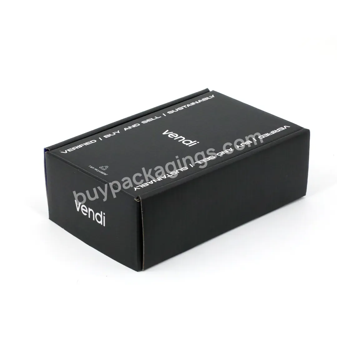 Custom Logo E Flute Clothing Packaging Paper Box Corrugated Shipping Mailer Shoe Boxes - Buy Recyclable Brown Kraft Paper Packaging Box,Custom Clothes Packaging Boxes Printing,Black Shipping Boxes.