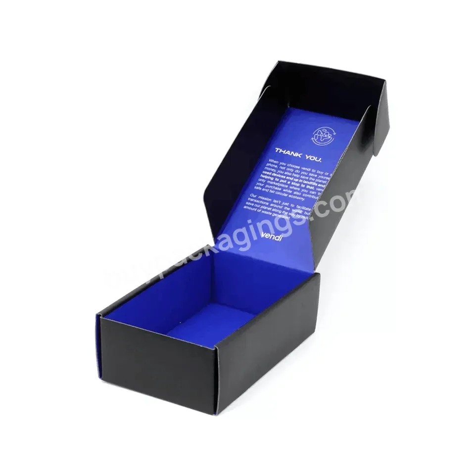 Custom Logo E Flute Clothing Packaging Paper Box Corrugated Shipping Mailer Shoe Boxes