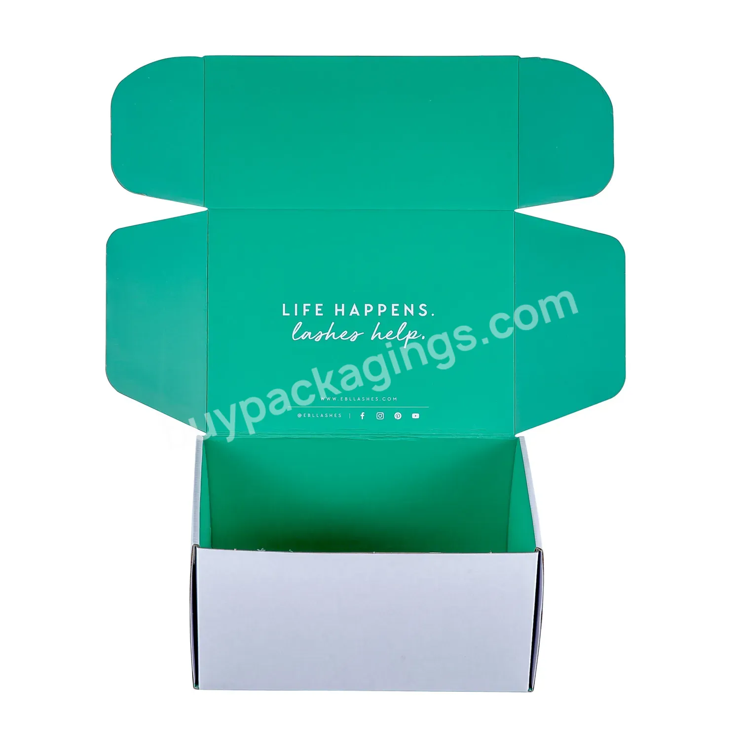 Custom Logo E Flute Clothing Packaging Paper Box Corrugated Shipping Mailer Shoe Boxes