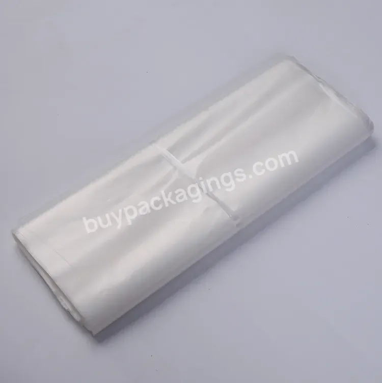 Custom Logo Eco Friendly Food Grade Po Flat Pocket Frosted Transparent Plastic Packaging Bags