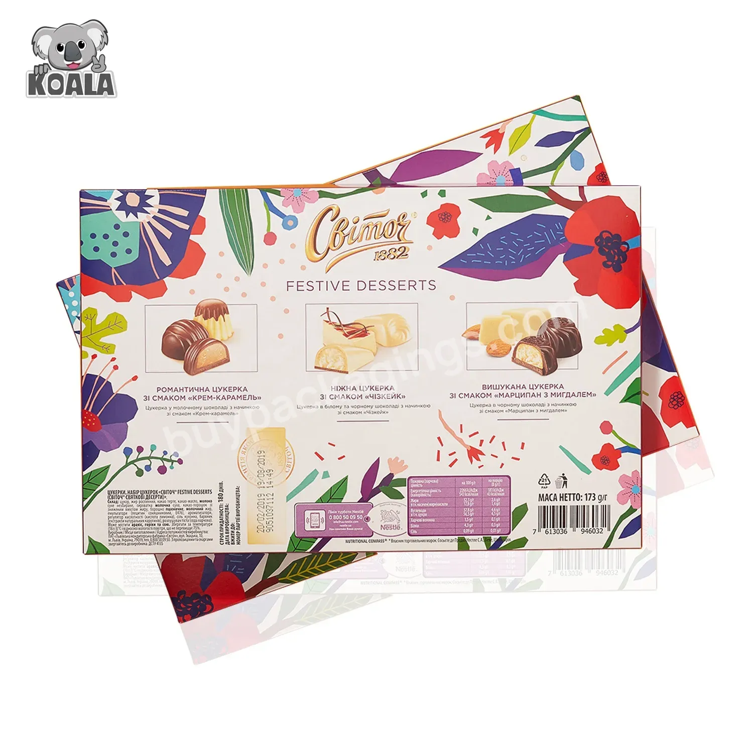 Custom Logo Eco Friendly Reasonable Price Mom Valentine's Day Chocolate Candy Gift Packaging Wedding Box