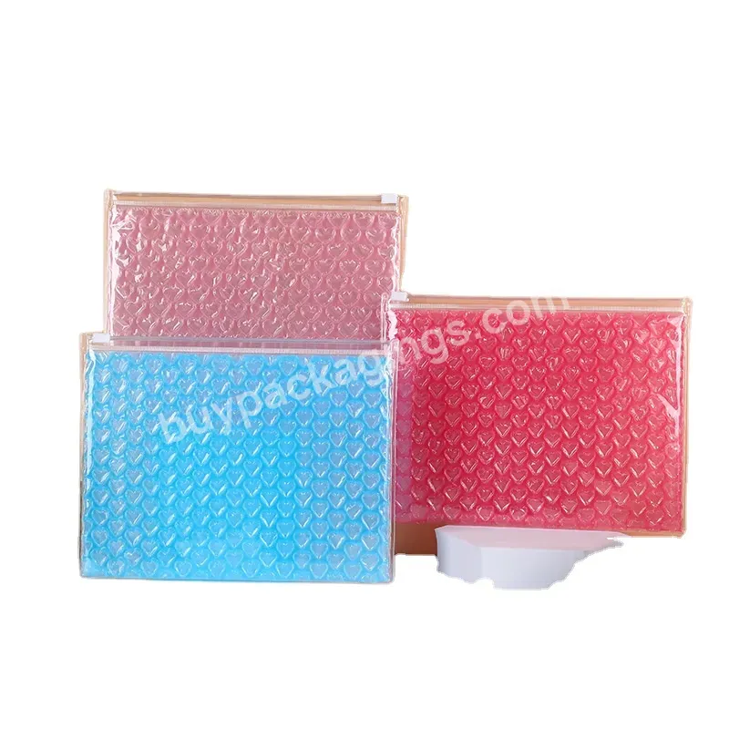 Custom Logo Eco Friendly Small Jewelry Package Clear Pvc Pouch Bag Zipper Padded Mailer Ziplock Bubble Bag