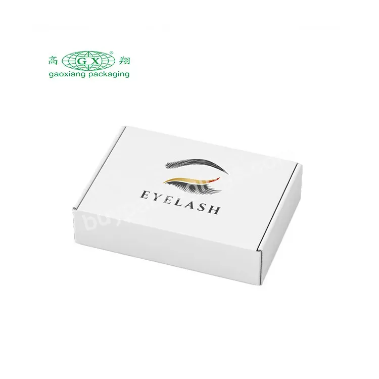 Custom Logo Foldable Corrugated Board Shipping Mailer Box Apparel Gift Box For Costume Dress Eyelash Packaging Paper Box