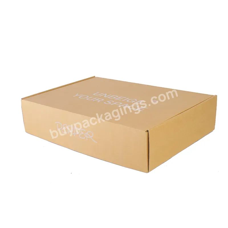 Custom Logo Foldable Corrugated Small Carton Clothes Gift Mailer Box