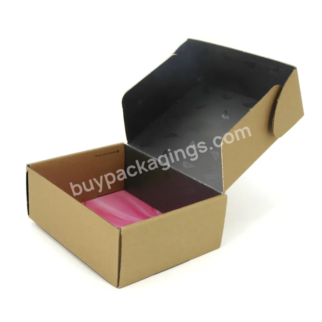 Custom Logo Folding Cardboard Mailer Box,Eyelash&cosmetic Corrugated Shipping Packaging Box Mailing Box