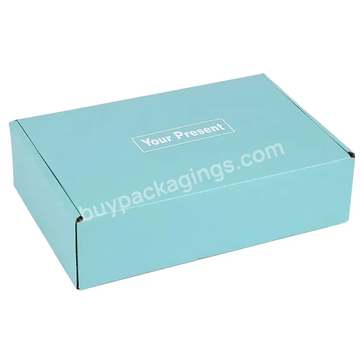 Custom Logo Folding Corrugated Cardboard Wig Packaging Book Shaped Box