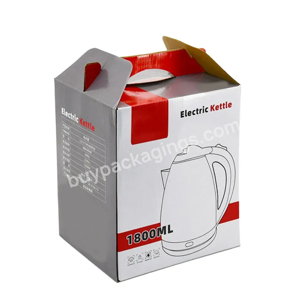 Custom Logo Food Grade Tea Kettle Stainless Steel Packing Boxes Electric Heat The Teapot Box For Electrical Packaging