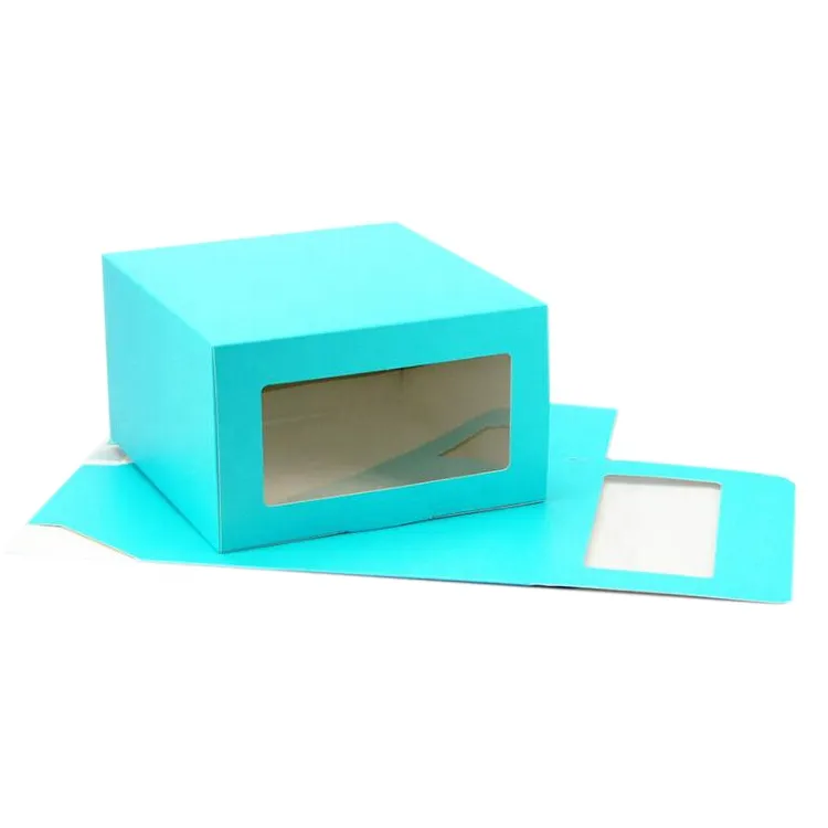 Custom LOGO free design cmyk printed hat packaging box with PVC window cardboard paper box