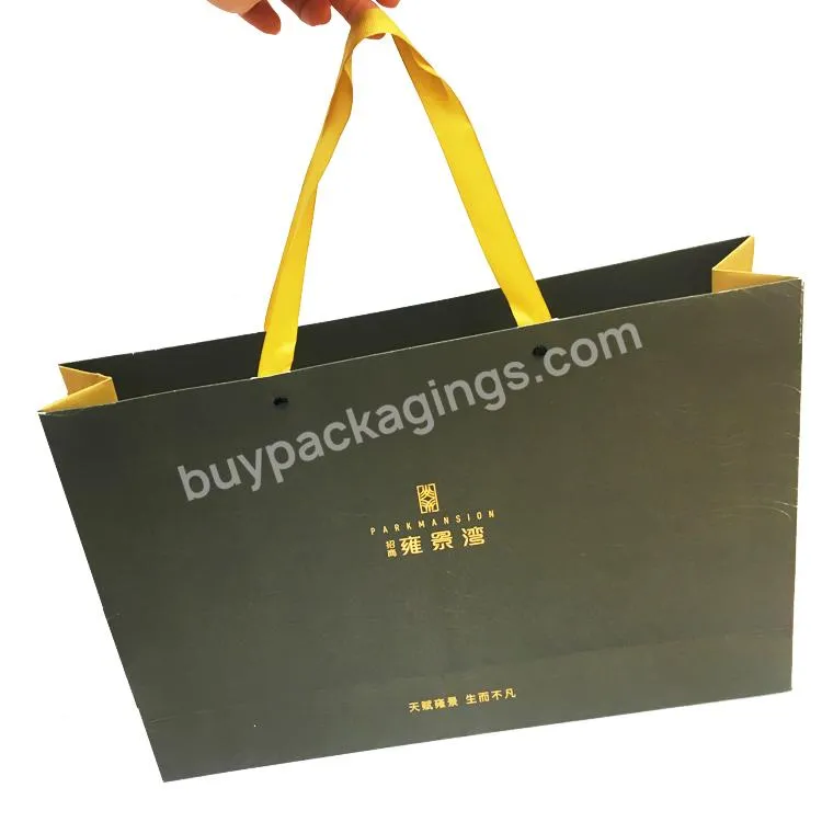 custom logo full color brand gift bag closes strap gift bags for hair