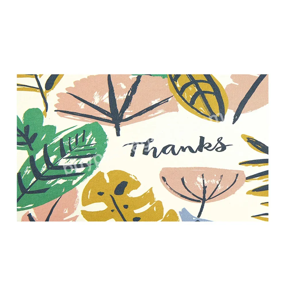 Custom Logo Full Color Printing Design Greeting Card Thank You Cards Gift Business Card