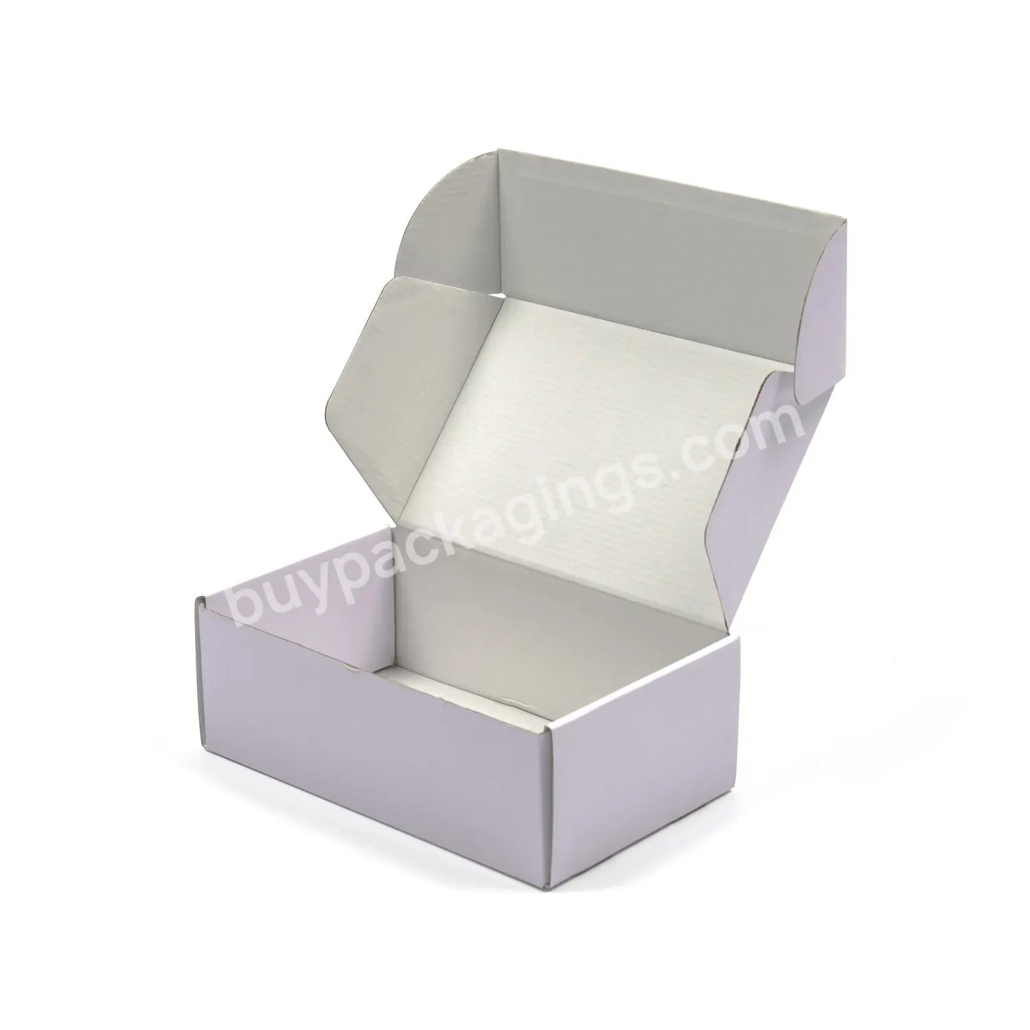 Custom Logo Full Color Printing Personalized Cosmetic Packing Carton Corrugated Post Pink Mailer Box