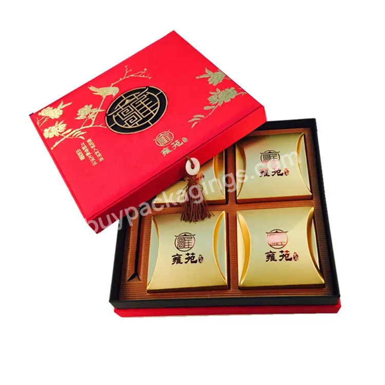 Custom Logo Gift Packaging Mid Autumn Festival Moon Cake Packaging Moon Cake Box With Divider
