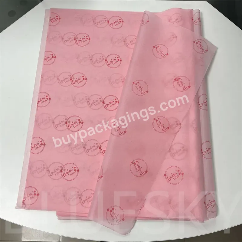 Custom Logo Gift Packaging Tissue Wrapping Paper Roll For T-shirt