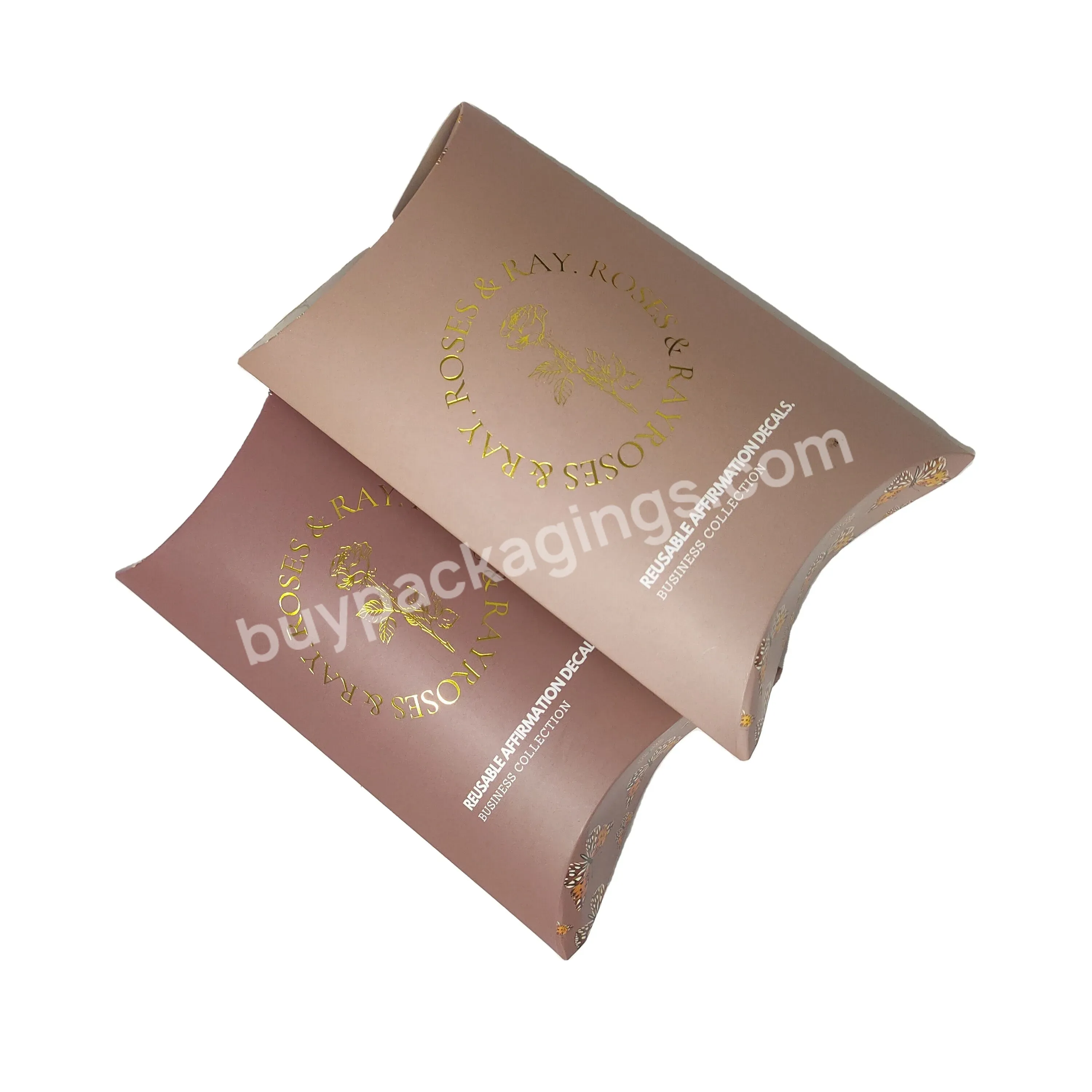 Custom Logo Hair Pillow Boxes Bundle Wig Packaging Box For Hair Extension Packaging