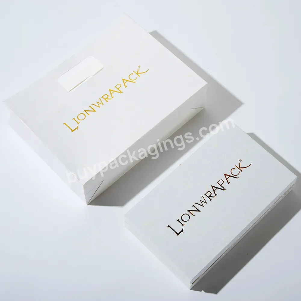 Custom Logo High-class Paper Box Top And Bottom Rigid Gift Box White Lid And Base Gift Box For Clothing Packaging