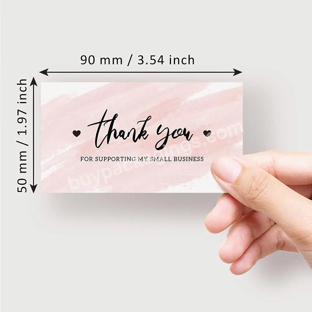 Custom Logo High-Grade Hot Sale High Quality Gift Thank You Cards for Clothing Packaging