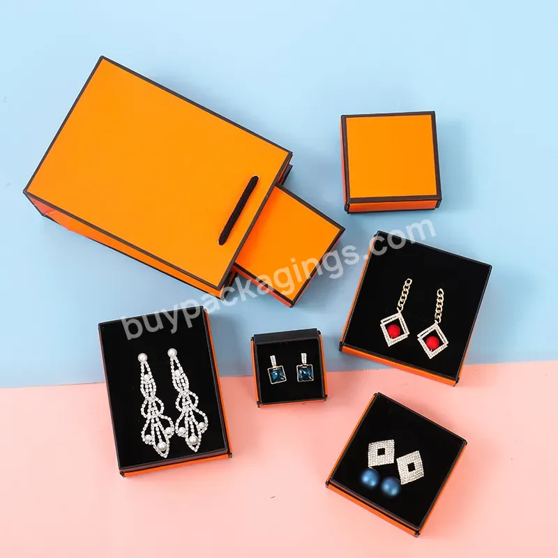 Custom Logo Jewelry Box Small Jewelry Packaging Packaging Box Luxury Paper Jewelry Box Set For Display