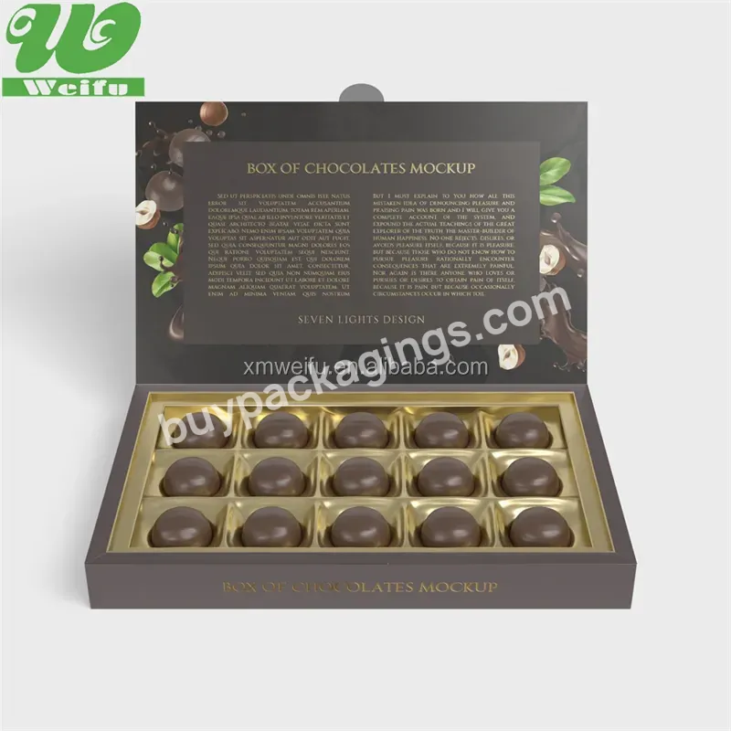 Custom Logo Luxury Bonbon Gift Chocolate Packaging Box For Chocolate Bar