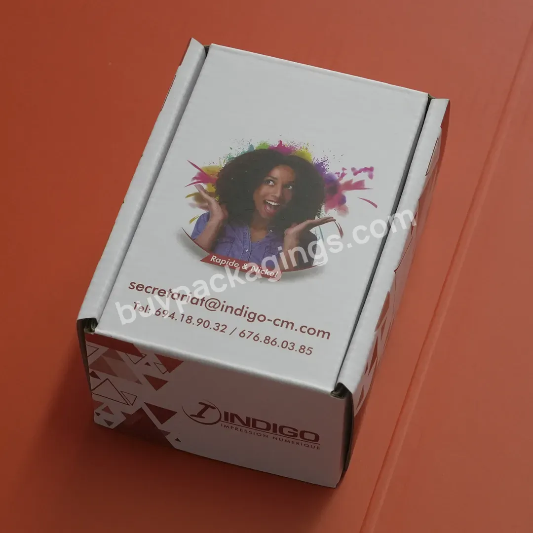 Custom Logo Luxury Corrugated Cardboard Packaging Shoe Box For Hair Wig Packaging