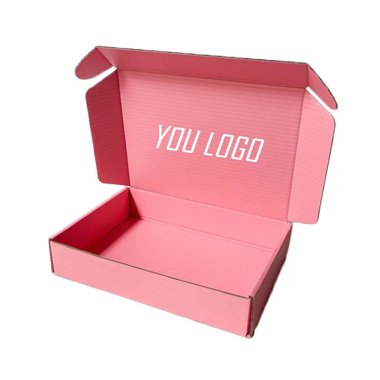 Custom Logo Luxury Corrugated Gift Box Custom Size Square Packing Shipping Mailer Box With Logo