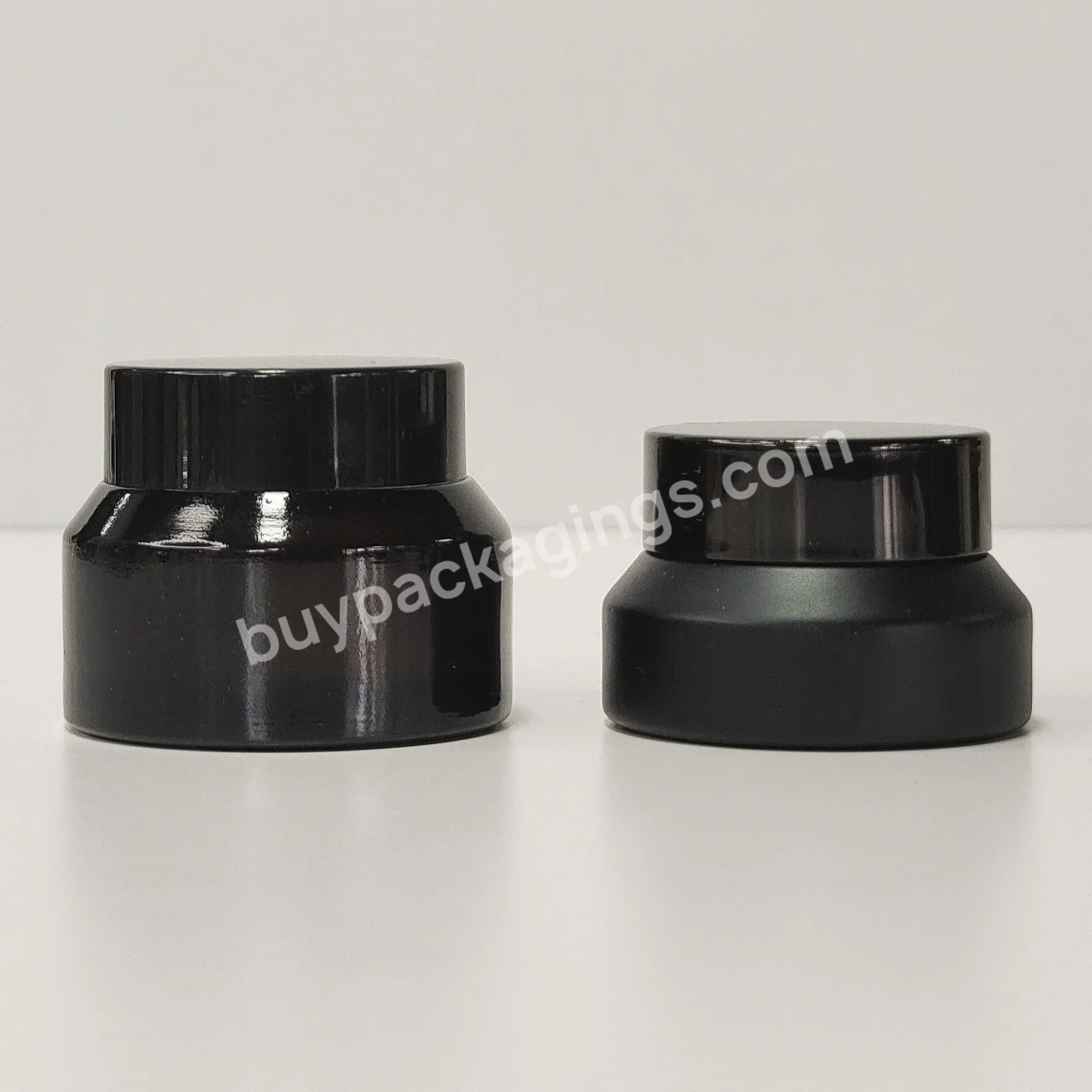 Custom Logo Luxury Cosmetic Package 15g 30g 50g 100g Gradient Green Black Glass Jar With Plastic Lid - Buy Glass Cosmetic Jar With Aluminium Lid,Price Blue 30g 50g Empty Glass Cosmetics Cream Jar,Pink Glass Cosmetic Jar.