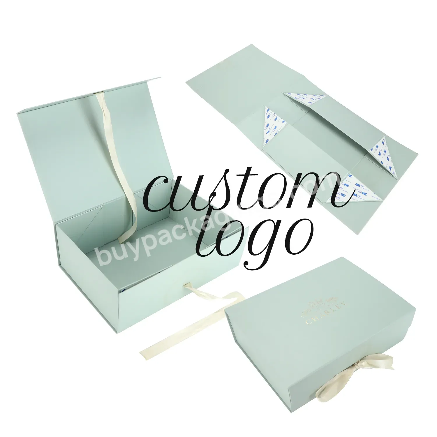 Custom Logo Luxury Extra Large Packaging Paper Boxes For Heavy Wedding Dress Clothing Delivery Gift Box