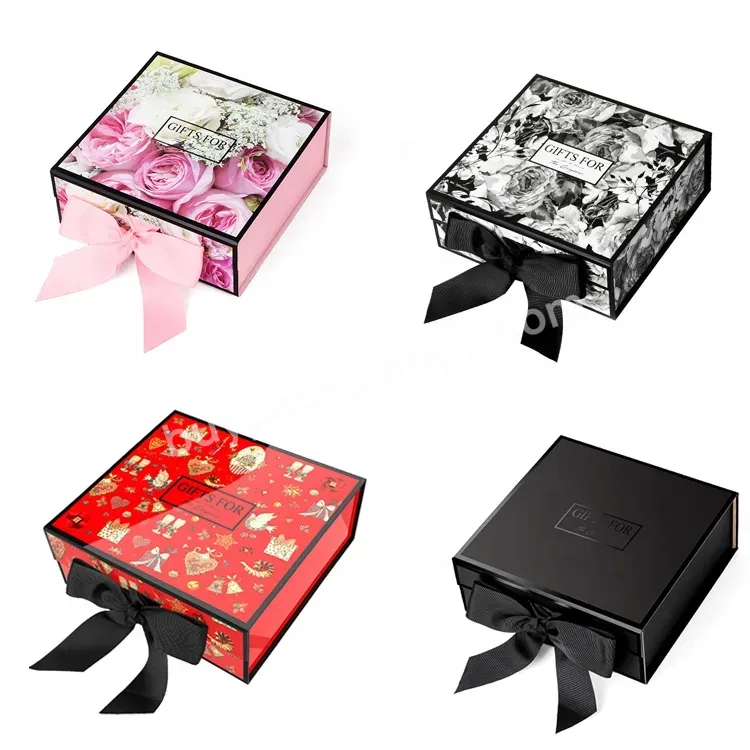 Custom Logo Luxury Folding Rigid Gift Box Paper Clothing Packaging Bridesmaid Magnetic Gift Box