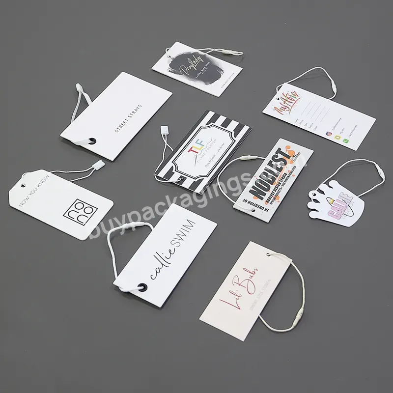 Custom Logo Luxury Hang Tags Clothing Eco Label For Wedding/party/birthday Hang Tag Clothing