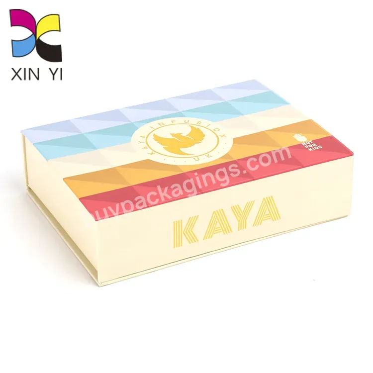 Custom Logo Luxury Magnetic Folding Gift Box With Lid Paper Packaging Box