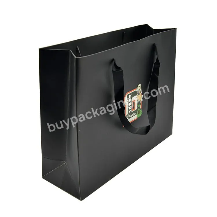 Custom Logo Luxury Paperbag Boutique Retail Clothing Packaging Shopping Bag Gift Bag Bolsa De Papel Paper Bag With Logo