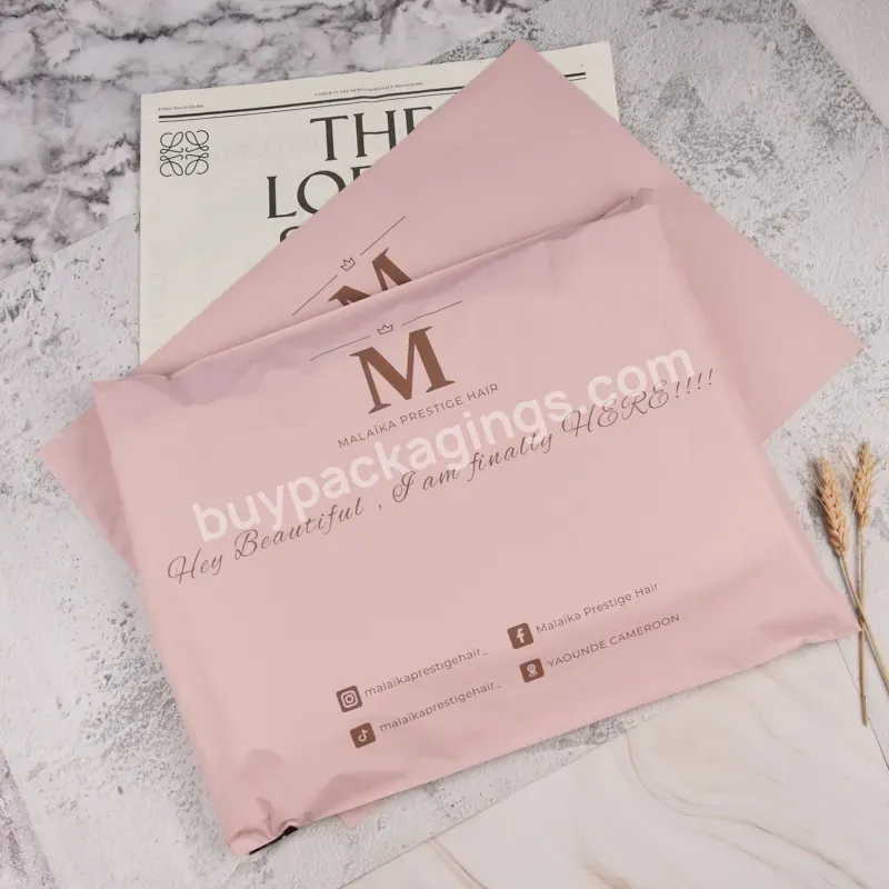 Custom Logo Luxury Pink Mailer Poly Matt Plastic Pe Mailing Courier Packing Self Adhesive Sealing Shipping Bag For Shoes - Buy Mailer Poly Bag With Custom Logo,Pink Mailer Poly Matt Plastic Bag,Plastic Pe Mailing Courier Packing Bag.