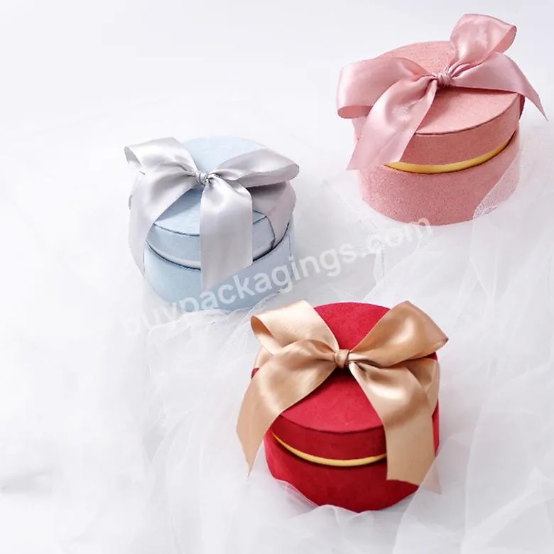 Custom Logo Luxury Pink Rose Packaging Paper Cylinder Rigid Cardboard Hat Round Tube Gift Flower Box