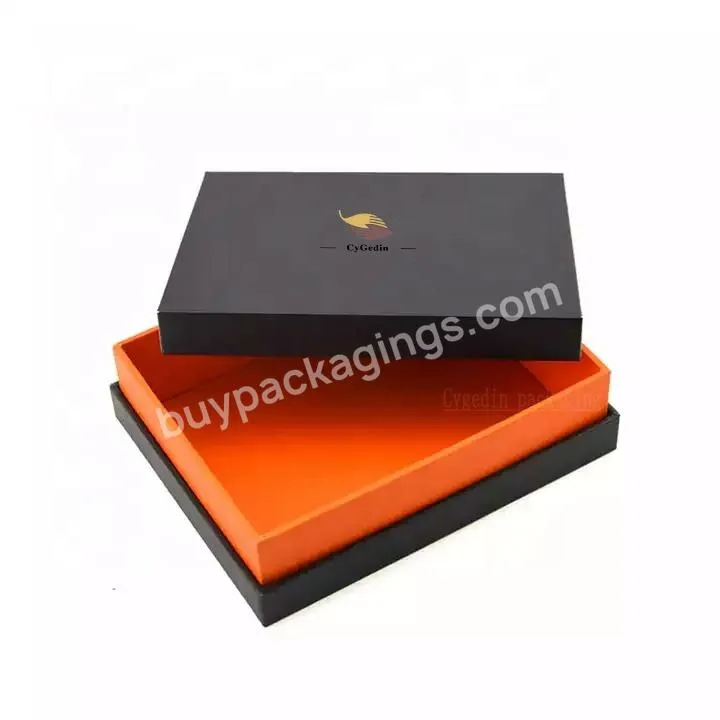 Custom Logo Luxury Quality Cardboard Packaging  Removable Lid Rigid Gift Boxes With Neck