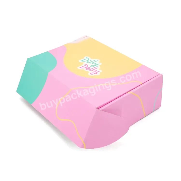 Custom Logo Luxury Recycle Pink Mailer Paper Box
