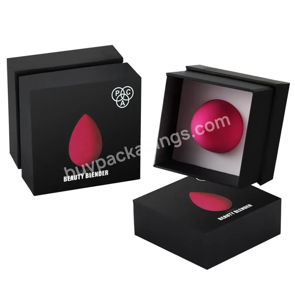 Custom Logo Makeup Sponge Storage Packaging Box For Makeup Sponge