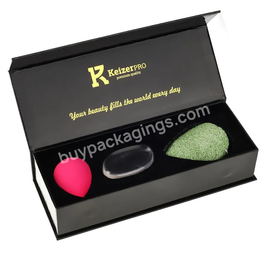 Custom Logo Makeup Sponge Storage Packaging Box For Makeup Sponge