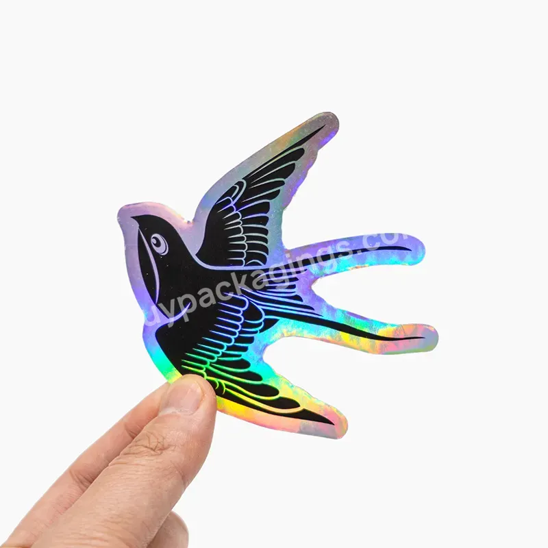 Custom Logo Making Waterproof Custom Label Holographic Sticker Laser Effect